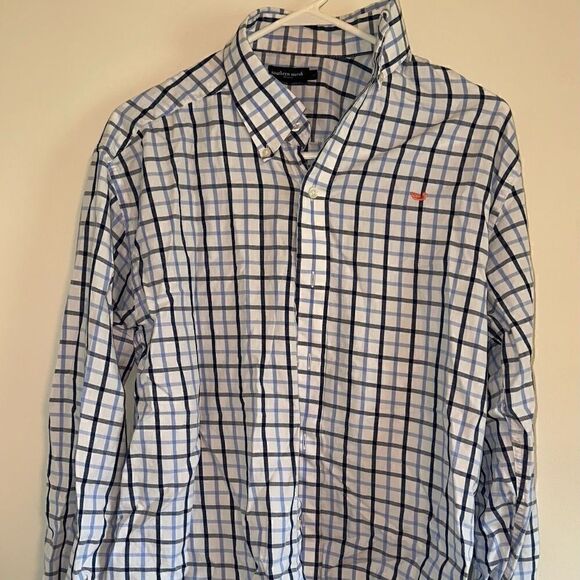 Southern Marsh Blue Button Down SIZE M - Picture 1 of 3